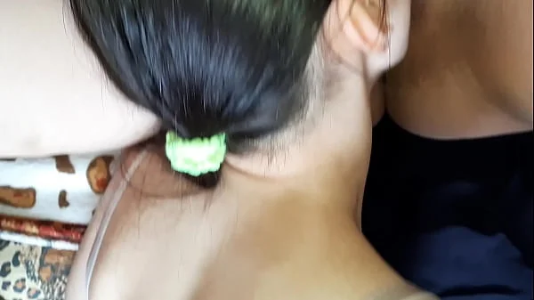 I tied my girlfriend's hands and cum in her mouth - Lesbian illusion girls