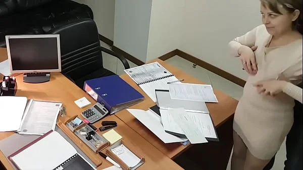 Hot Blonde Secretary Fucked By Boss In Office