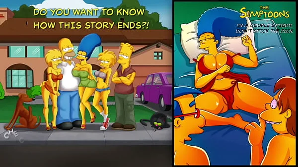 In a couple's fight don't stick the dick - The Simptoons