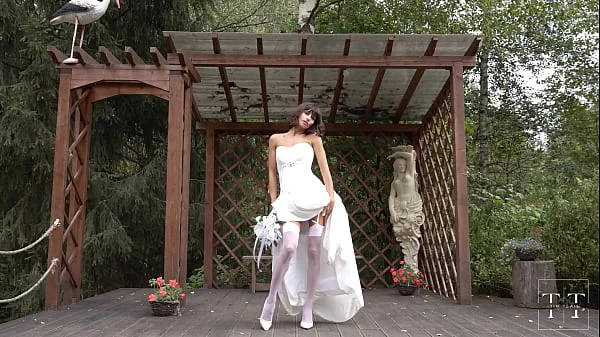 Fucking wedding! Part 1. He cum on my wedding dress right before the wedding