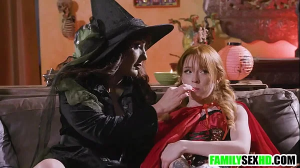 Pervy step dad bangs step daughter behind step mom's back