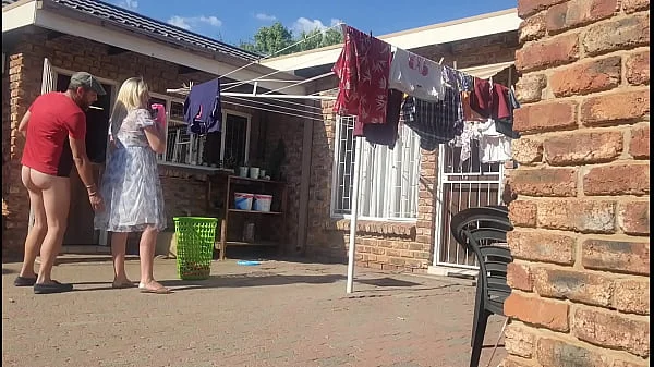 Cuckold Troubled man fucking my wife outdoors