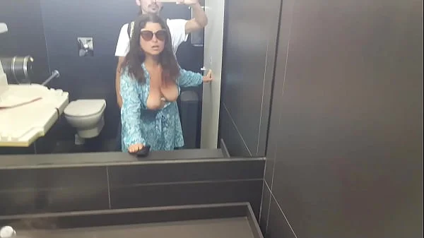 Stepmom was Fucked in the Toilet of the Shopping Center