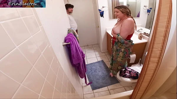 My stepson came inside me in the bathroom