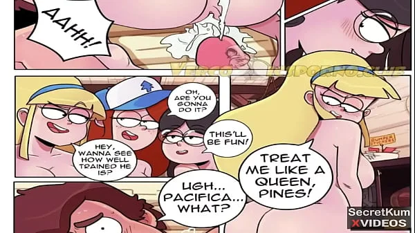 Gravity falls the next summer - Dipper's foursome reverse gangbang || Outdoor Cabin Orgy