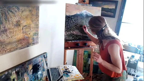 Twitch Streamer Flashing Boobs while Painting Art OH BOY!!!