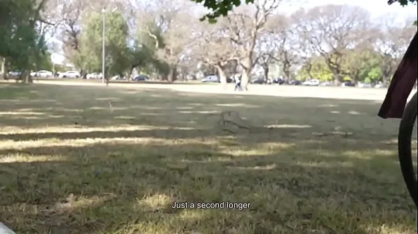 How does a Day at the Park end up with a Public Blowjob- - Cute Teen Swallows Cum