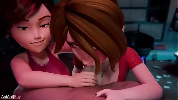 Cass x Helen - two MILFs best animation!