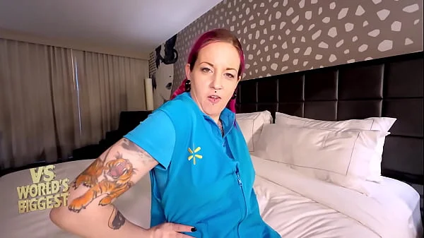 Walmart Cashier Anal Fucks 2 Huge Cocks on her Lunchbreak Covered In Cumshots - VS Worlds Biggest Cock