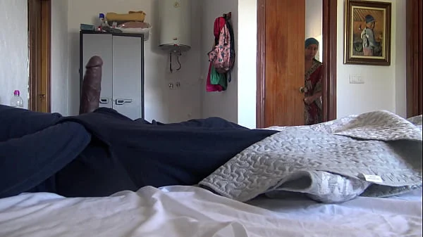 A Turkish hotel maid is disturbed when tourist shows his big black cock