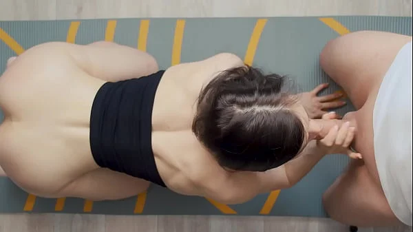 My workout was interrupted because my roommate fucked my mouth and ass... oiling me up