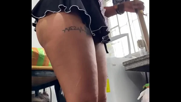 Horny Latina Maid Gets Fucked By Her Boss With A Big Cock He Ends Up In Her Hot Pussy