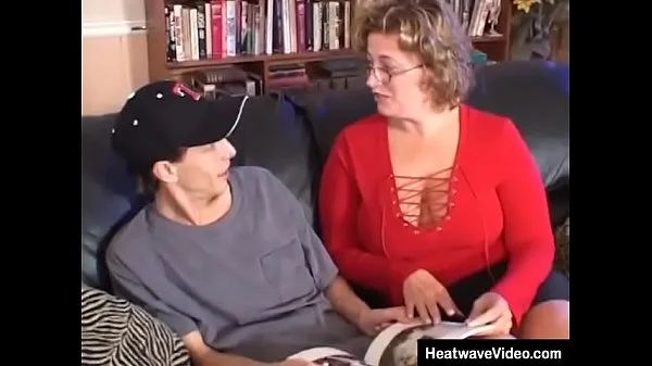 Mature teacher with big boobs fucked by energetic young student