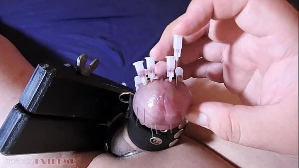Cock Skewering Extreme CBT & Ruined Orgasm - Through Cock Head, Ball Crusher & Cumshot