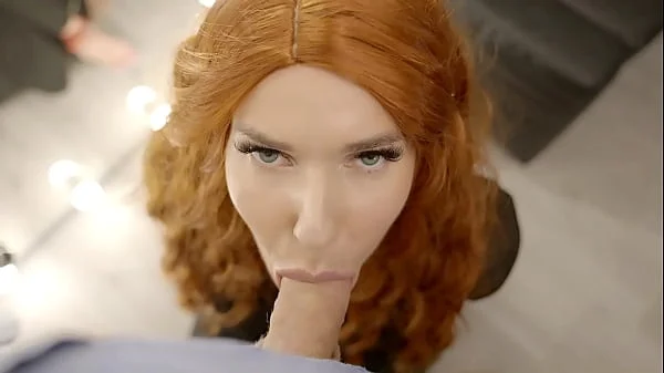 My Hubby Spank and Fuck my Redhead Twinsis Eva while i masturbate