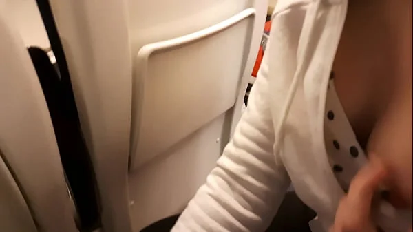 Public dick flash in the train. Stranger girl jerk me off and suck me till I cum. Risky real outdoor