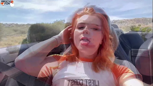 Girl Sucking Dick Stranger in Car and Doggy Fuck on a Rest