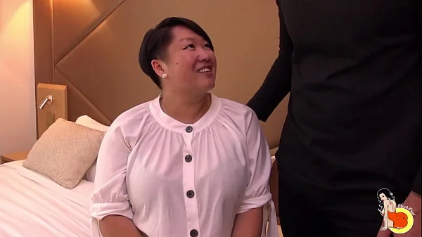 Big tits chubby asian slut Celine from Laos fucks in the back of her husband