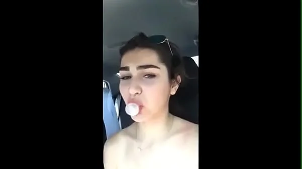 busty teen girl strip naked in public city square