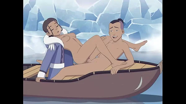 Katara and Sokka with cum inside