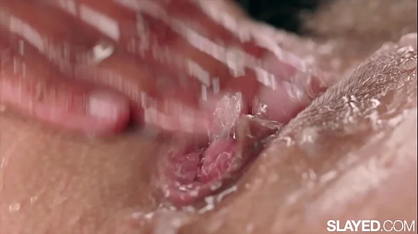 SLAYED Scarlit & Adriana squirt & soak each other fully