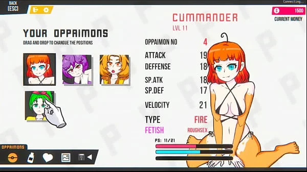 Oppaimon [Pokemon parody game] Ep.5 small tits naked girl sex fight for training