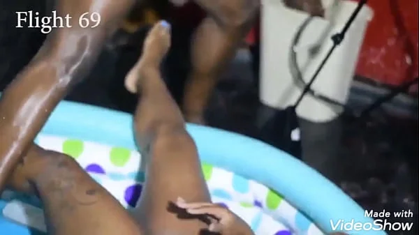 Married IG Model Fucks in Blowup Pool