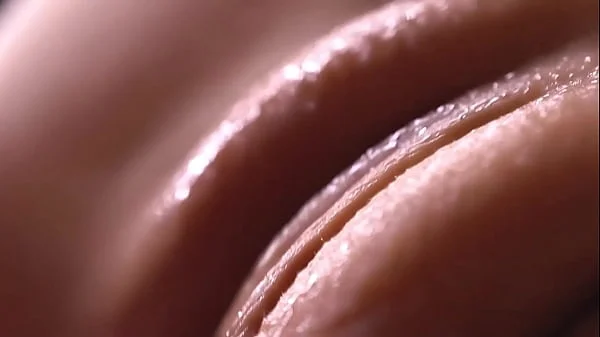 Filled the pussy with sperm and fucked her. close up cumshot