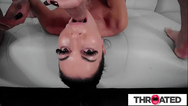 Throated - Big Tittied Brunette Gets Titty Fucked Good