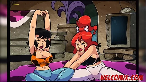 Stretching the pussy in the yoga class - The Flintstoons