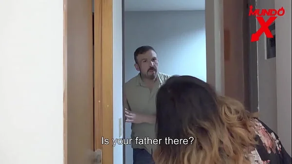 This brunette girl deepthroats her neighbor for help in college MUNDOXXX.COM