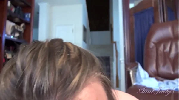 AuntJudys - Your 52yo Big-Bottom Step-Aunt Jayden Sucks Your Cock (POV)