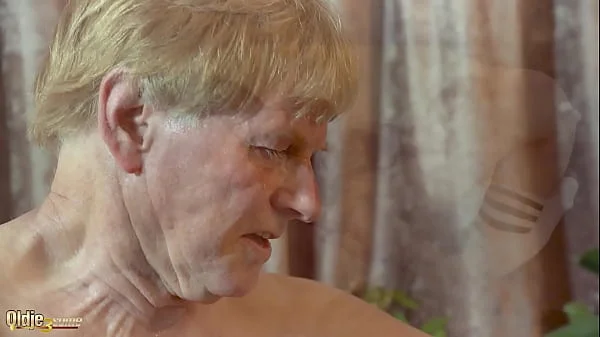 Old guy gets his cock sucked by beautiful teens in hot old and young threesome